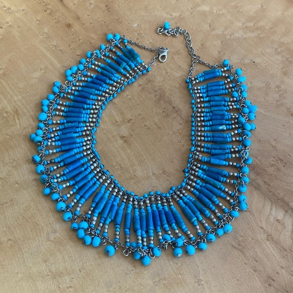 Beaded statement necklace - Picture 1 of 6